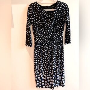 White House Black Market 3/4 sleeve Midi Dress - size 6